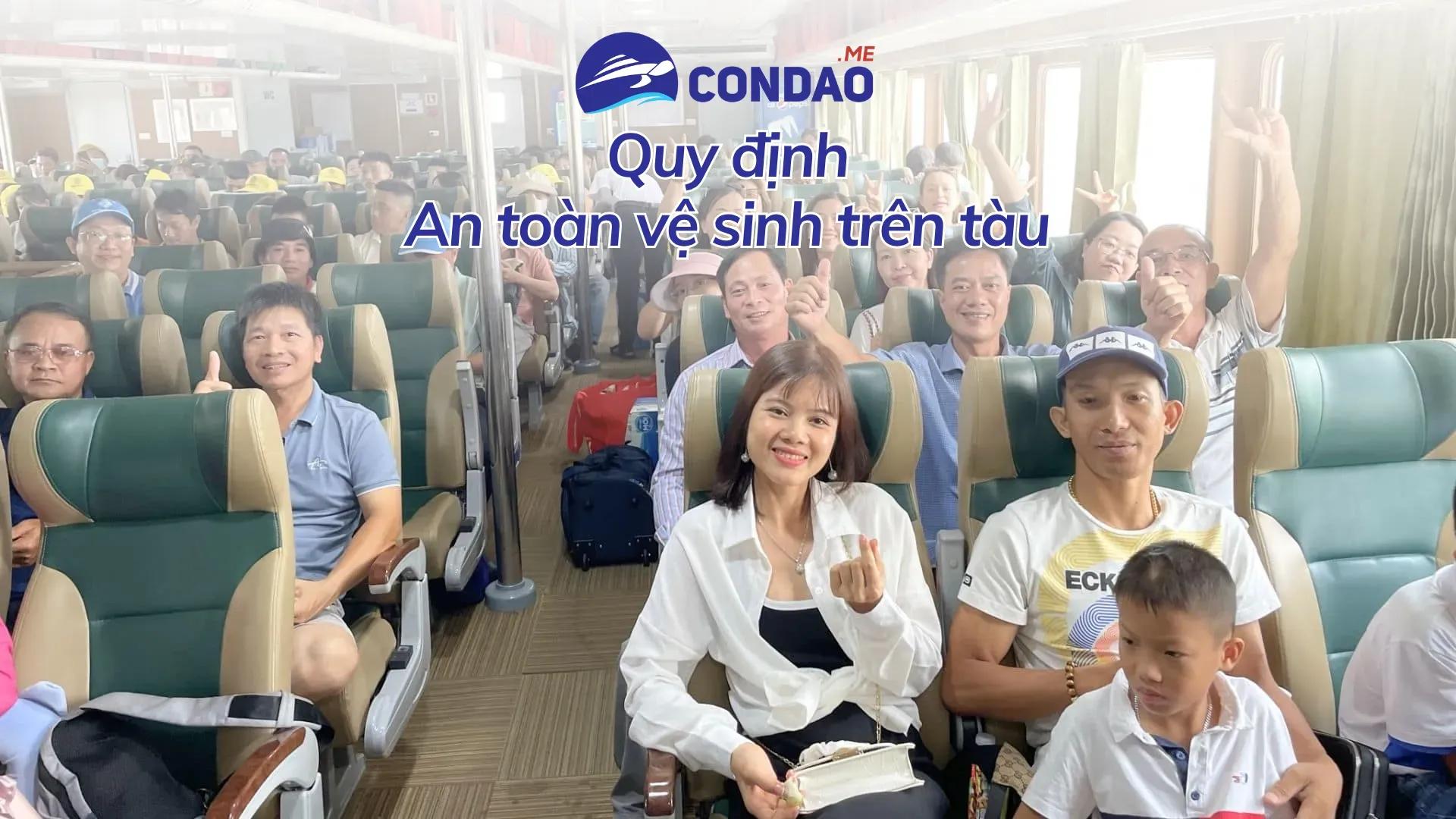 Quy định an toàn và vệ sinh trên chuyến tàu Côn Đảo 2026