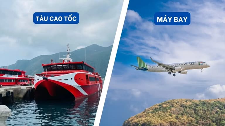 Tàu cao tốc và máy bay là hai phương tiện đến Côn Đảo